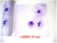 Feuille de marquage à chaud en PET à motif floral coloré pour panneaux muraux et de plafond intérieurs