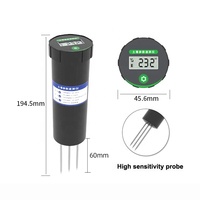 Indicateur de capteur EC de température d'humidité de pH du sol ESMSMS-200 numérique de haute précision alimenté par batterie pour les champs