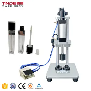 High quality Roller Bottle Lip Glass Stopper Pressing Machine Pneumatic Perfume Collar Ring Small Bottle Capping Machine