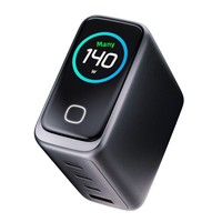 Chargeur GaN intelligent 140W avec écran AI, certification CE, protocole PD, interface Type-C, compatible iPhone 17, ordinateurs portables, multi-ports, charge rapide