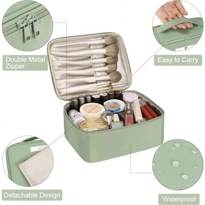 Bolsa de Almacenamiento de Gran Capacidad de Moda de Fábrica BSCI, Bolsa de Maquillaje de PU, Bolsa de Aseo de Viaje - Product Image 1