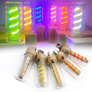 Lampe <span class=keywords><strong>de</strong></span> nuit USB spirale moderne, interrupteur tactile, lumière d'ambiance RVB à 7 couleurs changeantes pour la décoration <span class=keywords><strong>de</strong></span> chevet - Product Image 4