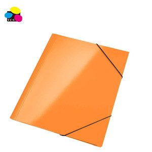 Chất lượng cao đầy màu sắc thực tế quản lý tài liệu Glossy Nhiều Lớp 3-Flap thư mục với elastics - Product Image 3