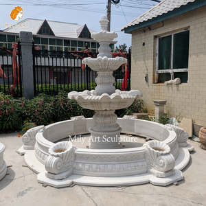 Mily Tay Chạm Khắc đá cẩm thạch trắng thiết kế đơn giản cho nhà riêng sân trước hoặc sân sau trang trí - Product Image 5