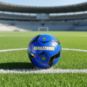MAZZEO GIOCATTOLI Nerazzurri Football 23cm PVC Durable Soccer <b>Ball</b> 400gr Italy - Product Image 3