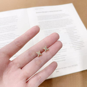Nuevos Pendientes Minimalistas de Joyería Fina, Oro Amarillo de 18K con Diamantes Cultivados en Laboratorio, Pendientes de Diamantes de Canal para Mujer - Product Image 5