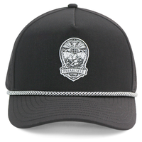 Gorra de Béisbol Deportiva Impermeable de 5 Paneles con Parche de Poliéster Personalizado de Alta Calidad HN10, Perforada con Láser, con Cuerda, para Exteriores