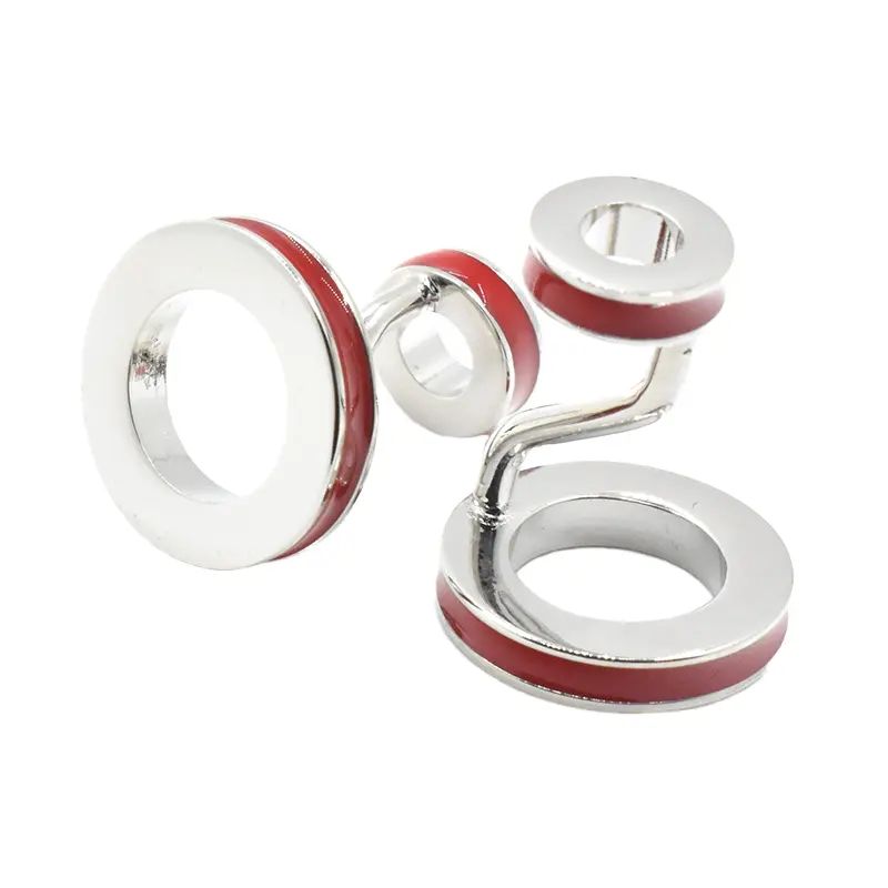Wholesale Reversible Red Ring Elegant Cufflinks Custom Mens Suit Shirt Tuxedo Accessory Parties Anniversaries Fashion Cuff Links