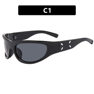 Gafas de Sol Estilo Ojo de Gato, Montura Completa, UV400, Estilo Y2K, Unisex, Protección Solar para Adultos 2024 - Product Image 5