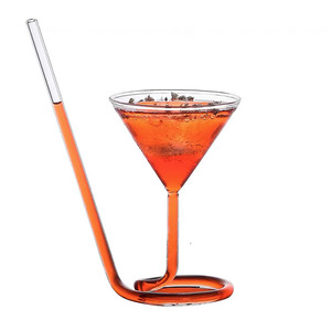 Nouvelles coupes à cocktail en spirale <span class=keywords><strong>de</strong></span> 110 ml avec pipette intégrée et <span class=keywords><strong>paille</strong></span> rotative – Verre à martini créatif style <span class=keywords><strong>vampire</strong></span> - Product Image 1