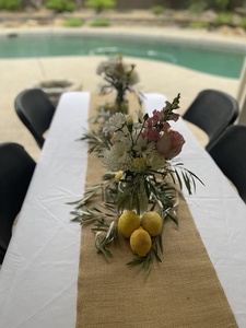12 X 120 Inch Natural Rustic <strong>Table</strong> <strong>Runners</strong> for Wedding - Product Image 6