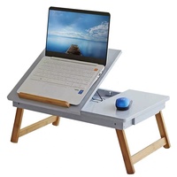 Table support pour ordinateur portable, bureau pliable en bambou, pour lit, offre spéciale