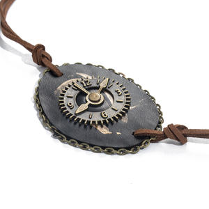 ชุดคอสเพลย์ย้อนยุคสำหรับงานปาร์ตี้วันฮาโลวีนอุปกรณ์ประกอบฉากคอสเพลย์พังก์นาฬิกาตอกหมุดที่ปิดตาหนัง - Product Image 6