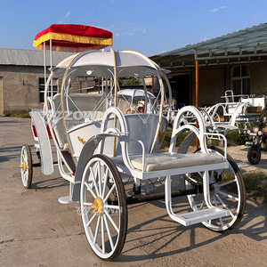 Populaire calèche électrique à chevaux en forme de citrouille, type calèche Cendrillon, pour parcs d'aventure et visites touristiques publiques - Product Image 5