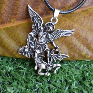 Bảo vệ tôi Saint lá chắn bảo vệ quyến rũ Nga orhodox Mặt dây chuyền Archangel ST. <span class=keywords><strong>MICHAEL</strong></span> Vòng cổ - Product Image 6