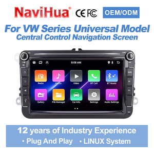 NaviHua Nouvel écran tactile 8 pouces pour Volkswagen VW Series, autoradio multimédia avec Carplay Android Auto, système d'exploitation Linux - Product Image 2