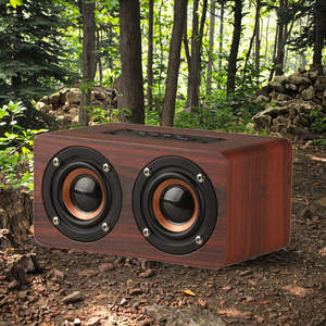 Altavoz Inalámbrico Portátil con Barra de Sonido de Madera, BT 5.0 Activo, Batería de 1200 mAh, Super Bajo Estéreo, Sistema Portátil - Product Image 2