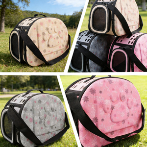 Sac de <span class=keywords><strong>transport</strong></span> pliable de luxe pour animaux de compagnie, 4 roues, léger, en plastique EVA, approuvé par les compagnies aériennes, pour chiens et chats - Product Image 4