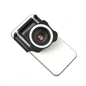 Objectif <span class=keywords><strong>Macro</strong></span> Externe HD ZM100 FL26 10X-20X avec <span class=keywords><strong>Flash</strong></span> et Lumière d'Appoint pour Appareil Photo de Téléphone Portable - Product Image 5