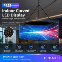 Écran LED d'intérieur KENSUN P1.95 à pas de pixel fin, mur vidéo haute définition pour salle de conférence et affichage commercial