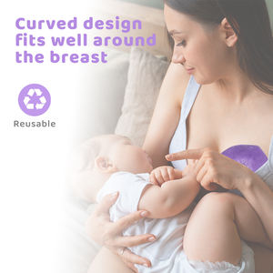 Compresas de Gel Refrigerante para Terapia de Lactancia Reutilizables OEM, 2 Fundas Suaves Lavables, Almohadillas de Lactancia - Product Image 2