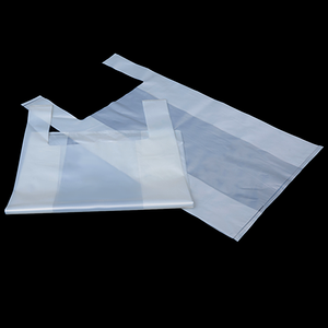 Bolsas de Compras al por Mayor <span class=keywords><strong>Baratas</strong></span>, Desechables, de Plástico PE, Tipo Stand-up, Reciclables, con Diseño de Camiseta y Cara Sonriente, para Comercios y Supermercados - Product Image 3