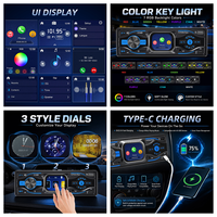 Lecteur MP3 de voiture Podofo 1 DIN avec écran tactile de 2,2 pouces, double Bluetooth, USB/SD/AUX/FM, charge rapide Type-C, autoradio OEM/ODM