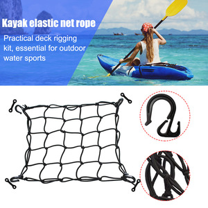 Storage <b>Bag</b> Rectangle Hook Type Heavy Duty Fabric <b>Net</b> For Kayak Paddle Board Surfboard Travel Outdoor Storage - Product Image 5