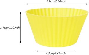 Vente chaude Moules à cupcakes et à muffins en silicone de qualité alimentaire réutilisables Ensemble Antiadhésif Résistant à la chaleur Démoulage facile pour une cuisson parfaite - Product Image 2
