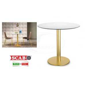 Tavolo da Pranzo Compatto TIFFANY con Base Effetto Marmo di Carrara 60 CM - Product Image 1