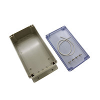 240x120x75 MM Oem Usine Personnalisation ABS Avec Frange Couvercle Transparent En Plastique Boîte Étanche Boîtier Boîtiers Électroniques