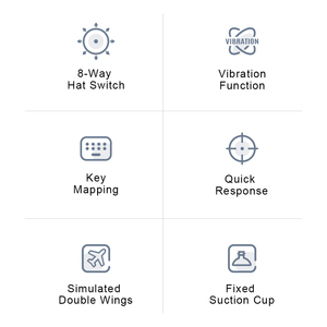 Với Cốc Hút Cho PS4 Pxn 2119 Pro Lập Trình Mát Rung Chuyến Bay Mô Phỏng Phím Điều Khiển Cho Xbox Một PC Ergonomic - Product Image 5