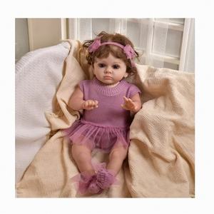 Muñeca Bebé Reborn Realista de 60 cm con Cuerpo de Tela Suave, Juguetes para Niñas, Muñecas Bebé Reborn de Silicona Realistas de 24 Pulgadas - Product Image 1