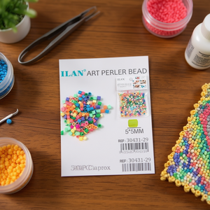 Cuentas de perlas Ilan Art de 5x5 mm, aproximadamente 500 unidades, para manualidades y fabricación de joyas - Product Image 3