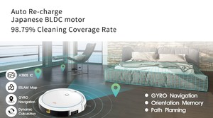 Lập Bản Đồ thời gian thực tích hợp quét lau Robot sạch pin chạy bằng pin chức năng ướt/khô bộ lọc HEPA hộ gia đình khách sạn sử dụng EU - Product Image 5