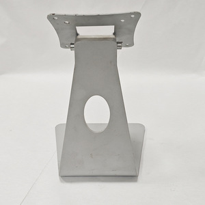 Zimmer Monitor Arm <b>Bracket</b> <b>Silver</b> 3mm Hole Diameter Laser Cut Metal Mounting Base - Product Image 3