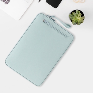 Funda protectora nueva de piel sintética para portátil, estuche personalizado para portátil con cordón y bolsillo para almacenamiento. - Product Image 4