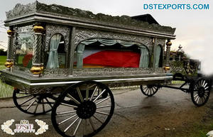 Carruaje Fúnebre Cristiano, Moderno, Color Personalizado, Portátil, Arrastrado por Caballos, Estilo Inglés - Product Image 3