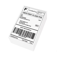 Etiquetas Térmicas Directas para Códigos de Barras 4x6, Precio de Fábrica, Embalaje en Forma de Abanico, Etiqueta de Envío de 100*150 mm, Etiqueta Adhesiva Térmica para Albaranes