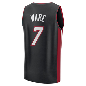 <span class=keywords><strong>Miami</strong></span> 2025 pour hommes # Maillots <span class=keywords><strong>de</strong></span> <span class=keywords><strong>basket</strong></span>-ball personnalisés 7 Ware Jersey, chemises brodées, uniformes pour jeunes, vêtements <span class=keywords><strong>de</strong></span> sport avec logo - Product Image 2