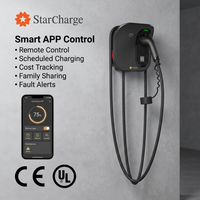 Nouvelle borne de recharge pour véhicules électriques Starcharge Artemis CE pour 7 kW, 11 kW, 22 kW, IP65, coque PC+ASA, application intelligente, télécommande, utilisation domestique, type 2 AC