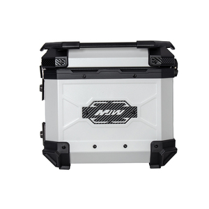 Caja de Almacenamiento Trasera para Motocicleta de Gran Capacidad de 45L, Fabricada en Aleación de Aluminio Blanco - Product Image 4