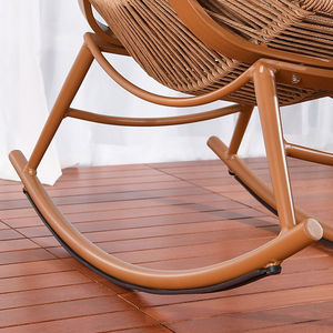 Chaises en rotin 2027, chaises longues, chaises à bascule, balcon, cour, chaises en rotin pour le loisir et la pause déjeuner des adultes - Product Image 6