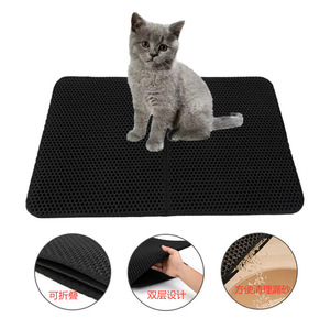 Zhicheng <b>Cat</b> Litter Mat EVA Rectangle Easy Clean For <b>Cats</b> - Product Image 4