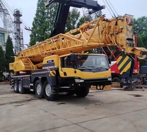 Grue sur camion d'occasion économique de 80 tonnes avec stabilisateurs papillon et moteur Weichai 4500h - Product Image 1