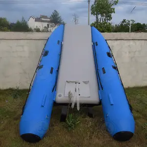 Penjualan Langsung Pabrik Perahu Karet Catamaran PVC atau Perahu Karet HYPALON dengan Kursi Perahu Aluminium