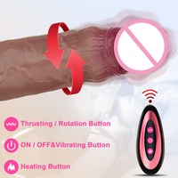 Großhandel Europäischer Neuer Elektrischer Großer Dildo Vibrierender Heizender Teleskopischer Weiblicher Penis Weiblicher Sex-Dildo Vibrator