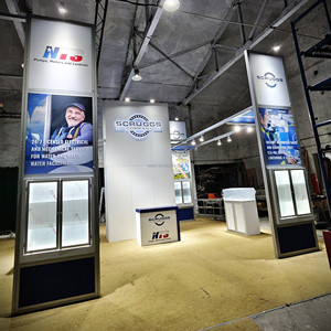 Precio de fábrica portátil 10 pies 20 pies soporte de exposición de aluminio para exhibición de publicidad para ferias y exposiciones de China - Product Image 4