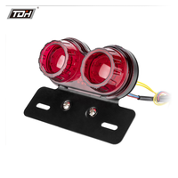 Feu arrière de moto 3-en-1 : feu stop LED, éclairage de plaque d'immatriculation et clignotant 12V ABS universel à montage arrière – Vente en gros