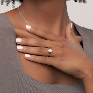 Bague de fiançailles élégante en or massif, style diamant étincelant, bague de demande en mariage, bijoux de mariage de luxe, cadeau pour femme - Product Image 4